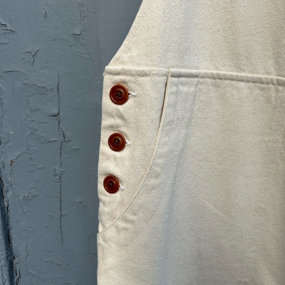 Alex Mill cream V neck denim jumpsuit, size M - Picture 8 of 16